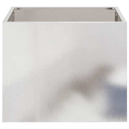 Garden Planter Silver 50 x 32 x 40 cm Stainless steel