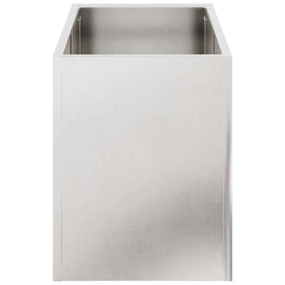 Garden Planter Silver 50 x 32 x 40 cm Stainless steel
