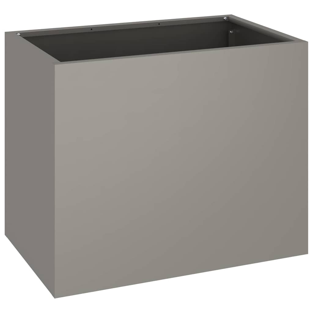 Garden Planter Brown 50 x 32 x 40 cm Weathered steel