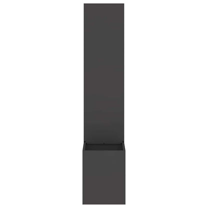 Garden Privacy Screen Black 32 x 140 cm Cold-rolled steel