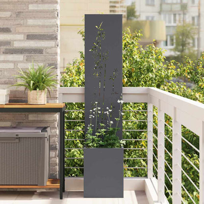 Garden Privacy Screen Anthracite 32 x 140 cm Cold-rolled steel