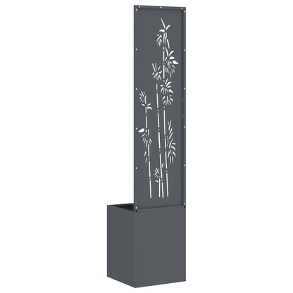 Garden Privacy Screen Anthracite 32 x 140 cm Cold-rolled steel