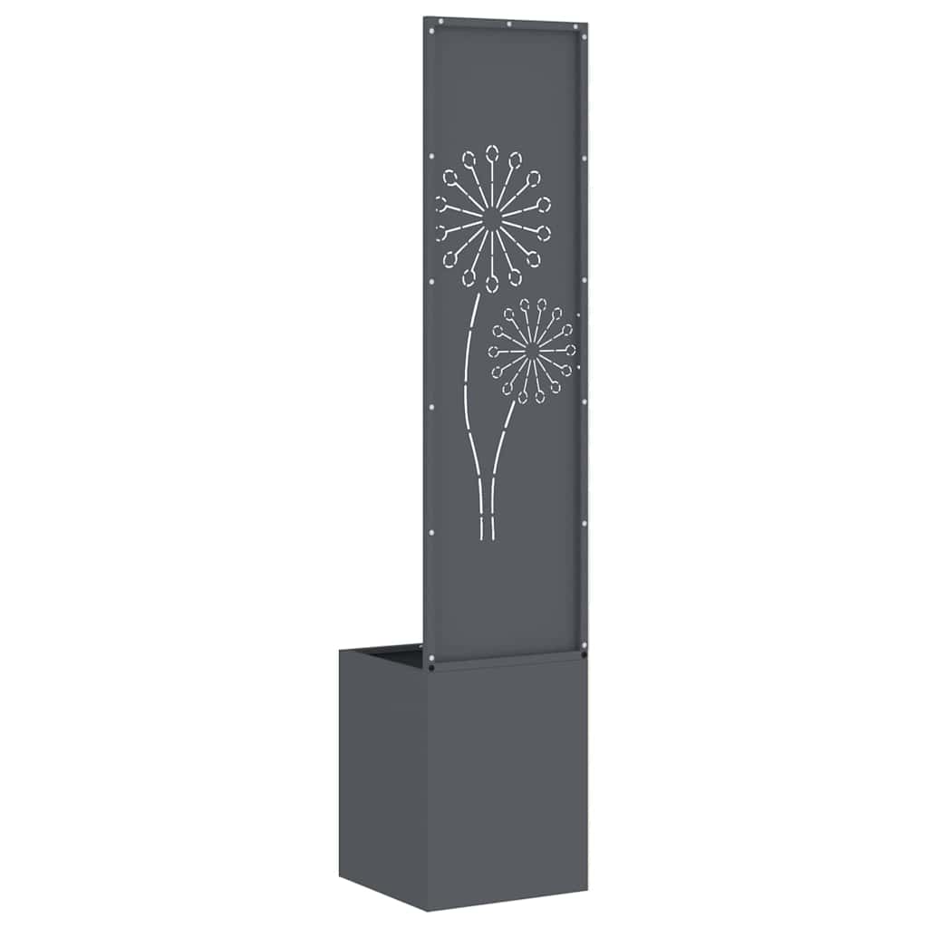 Garden Privacy Screen Anthracite 32 x 140 cm Cold-rolled steel