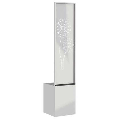 Garden Privacy Screen Silver 32 x 140 cm Galvanised steel