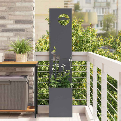 Garden Privacy Screen Anthracite 32 x 140 cm Cold-rolled steel