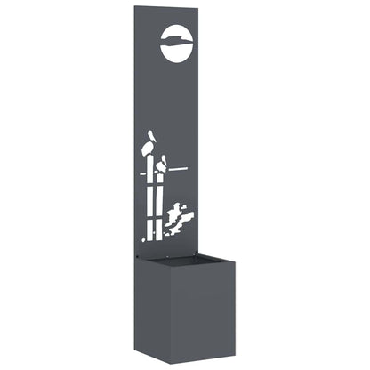 Garden Privacy Screen Anthracite 32 x 140 cm Cold-rolled steel