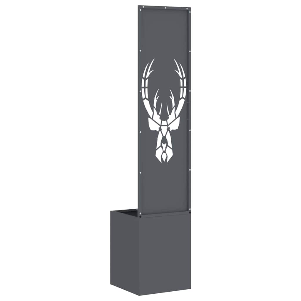 Garden Privacy Screen Anthracite 32 x 140 cm Cold-rolled steel