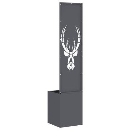 Garden Privacy Screen Anthracite 32 x 140 cm Cold-rolled steel