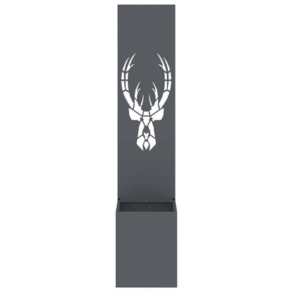 Garden Privacy Screen Anthracite 32 x 140 cm Cold-rolled steel