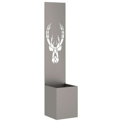 Garden Privacy Screen Rusty 32 x 140 cm Weathering steel