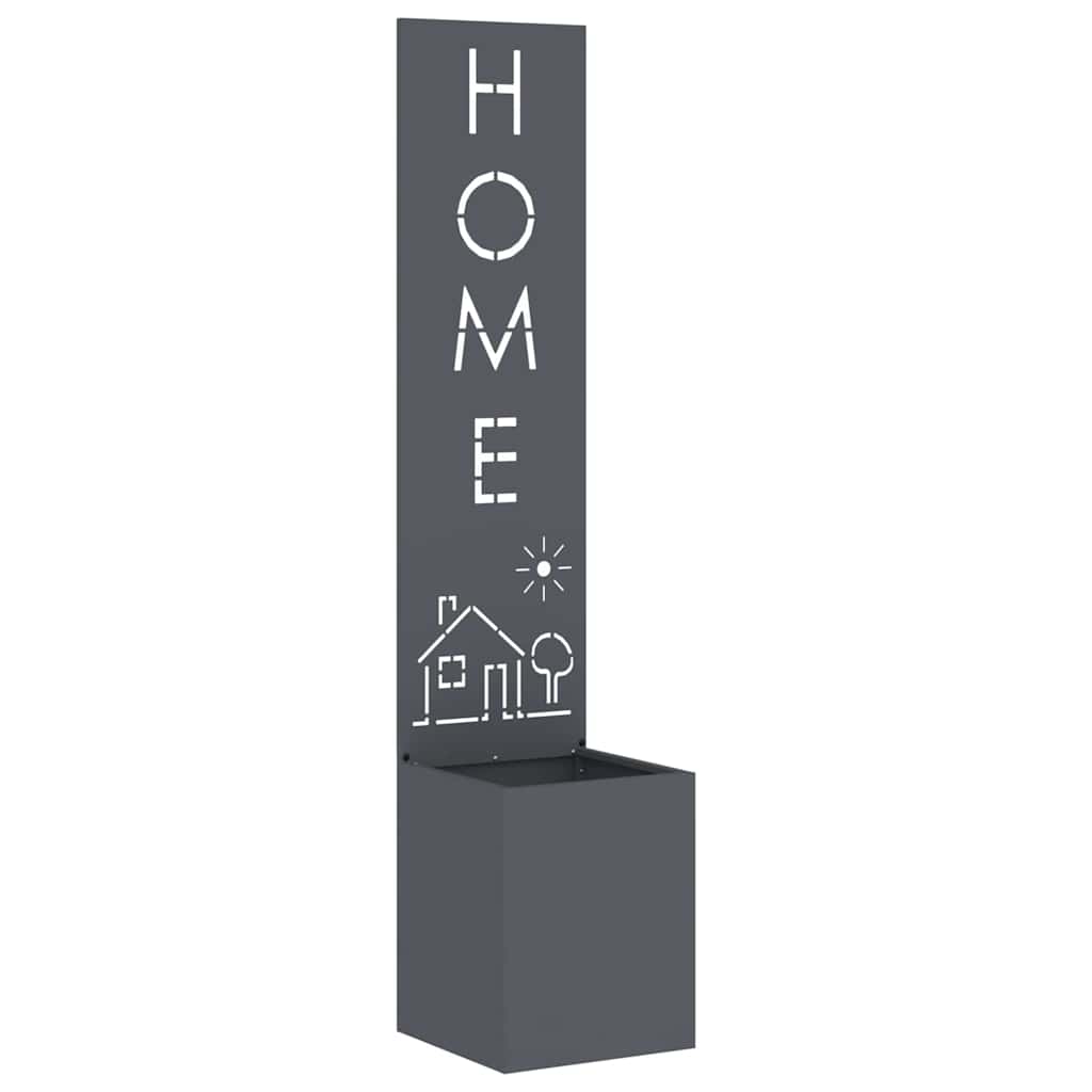 Garden Privacy Screen Anthracite 32 x 140 cm Cold-rolled steel