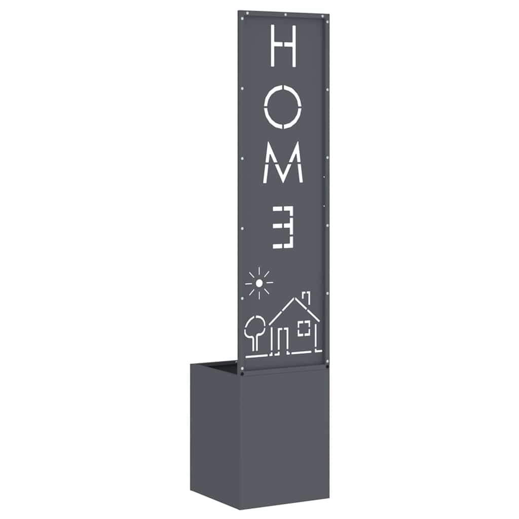 Garden Privacy Screen Anthracite 32 x 140 cm Cold-rolled steel