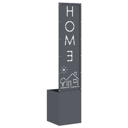 Garden Privacy Screen Anthracite 32 x 140 cm Cold-rolled steel