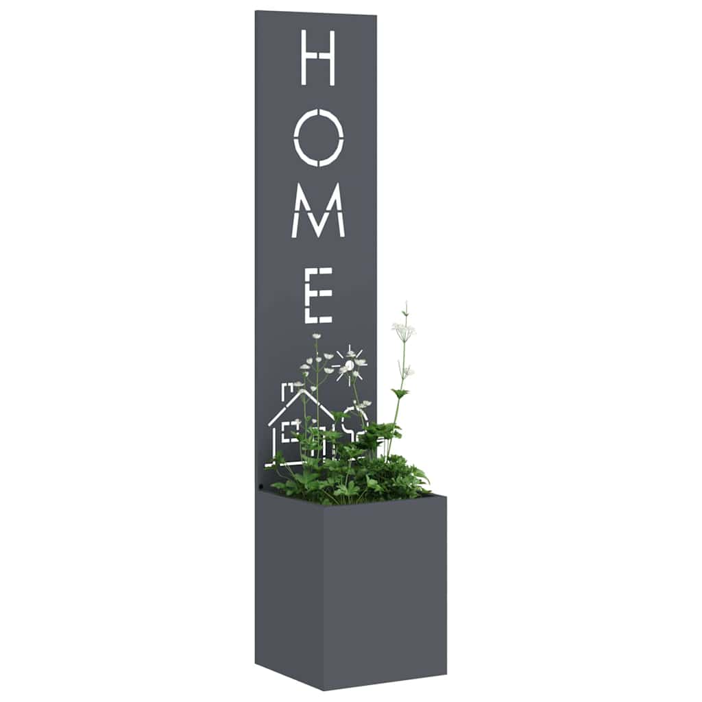 Garden Privacy Screen Anthracite 32 x 140 cm Cold-rolled steel