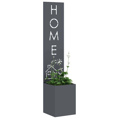 Garden Privacy Screen Anthracite 32 x 140 cm Cold-rolled steel