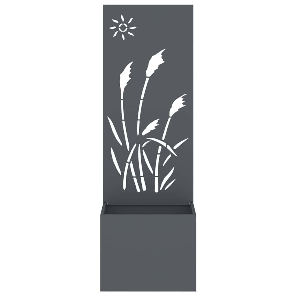 Garden Privacy Screen Anthracite 50 x 140 cm Cold-rolled steel