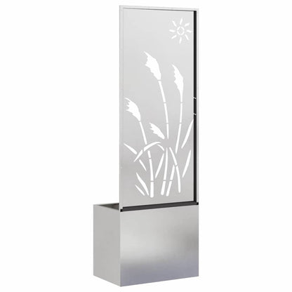Garden Privacy Screen Sliver 50 x 140 cm Stainless steel
