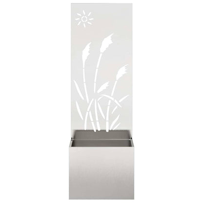 Garden Privacy Screen Sliver 50 x 140 cm Stainless steel