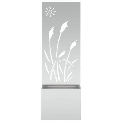 Garden Privacy Screen Silver 50 x 140 cm Galvanised steel