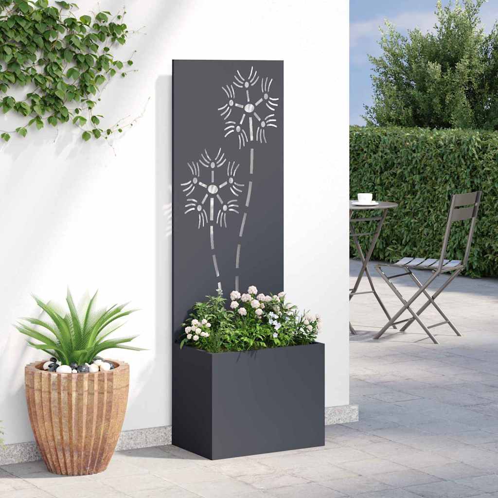Garden Privacy Screen Anthracite 50 x 140 cm Cold-rolled steel