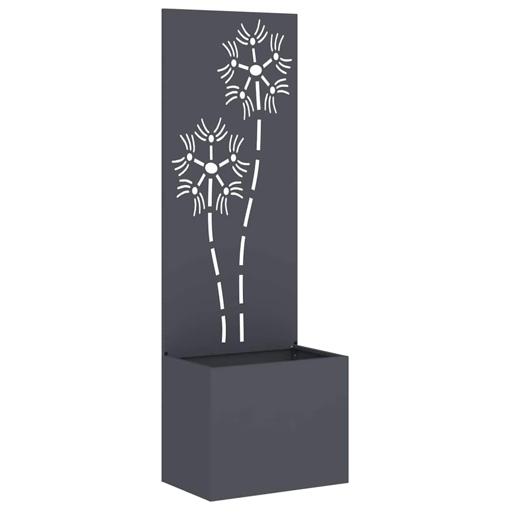 Garden Privacy Screen Anthracite 50 x 140 cm Cold-rolled steel