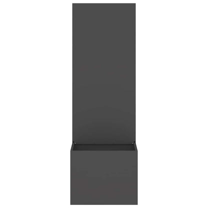 Garden Privacy Screen Black 50 x 140 cm Cold-rolled steel