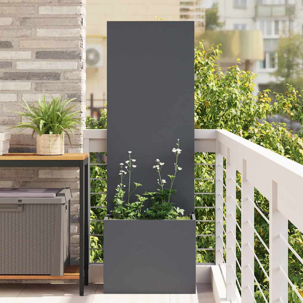 Garden Privacy Screen Anthracite 50 x 140 cm Cold-rolled steel