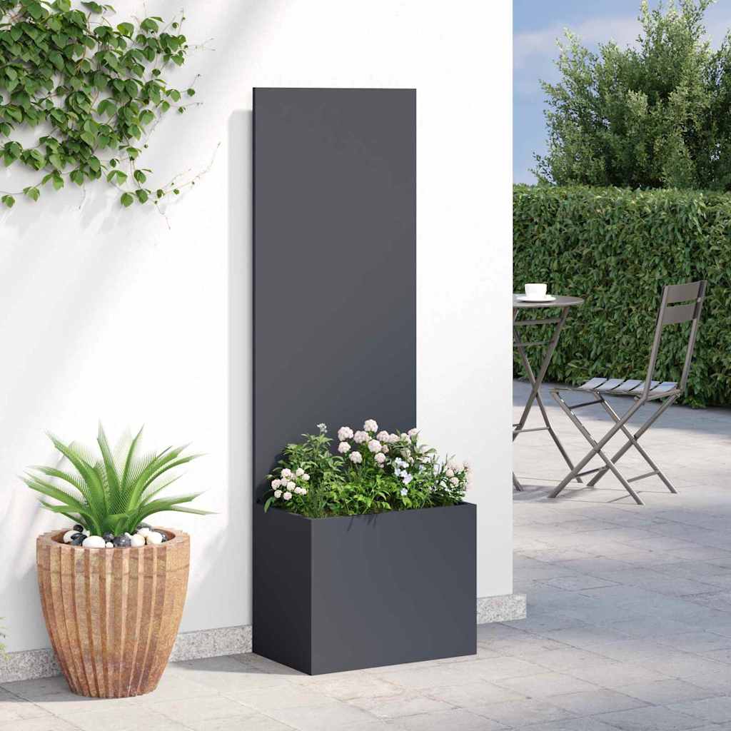 Garden Privacy Screen Anthracite 50 x 140 cm Cold-rolled steel