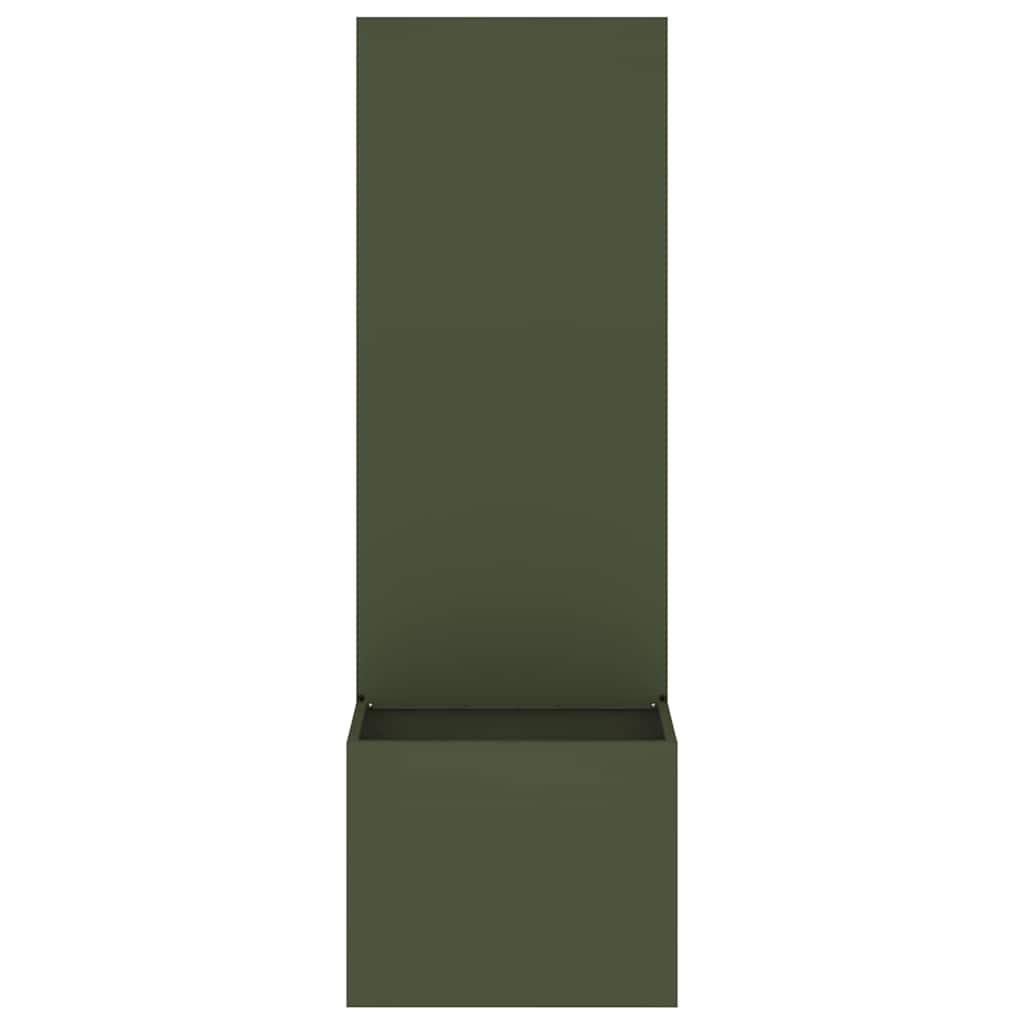 Garden Privacy Screen Olive green 50 x 140 cm Cold-rolled steel