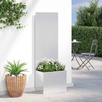 Garden Privacy Screen Sliver 50 x 140 cm Stainless steel