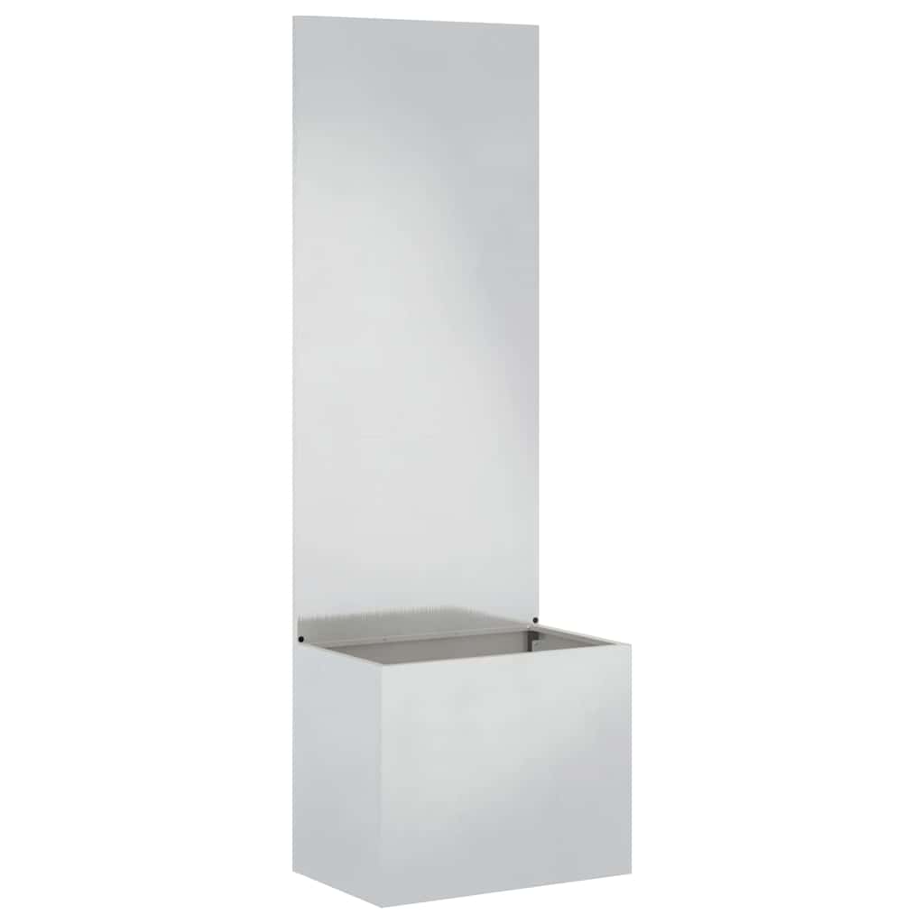 Garden Privacy Screen Sliver 50 x 140 cm Stainless steel