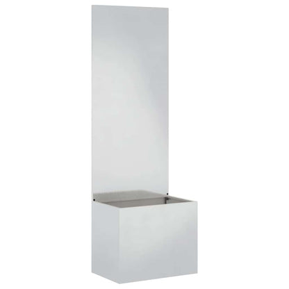 Garden Privacy Screen Sliver 50 x 140 cm Stainless steel