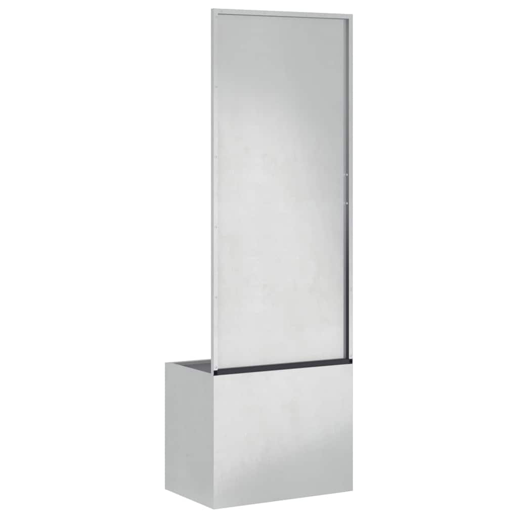 Garden Privacy Screen Sliver 50 x 140 cm Stainless steel