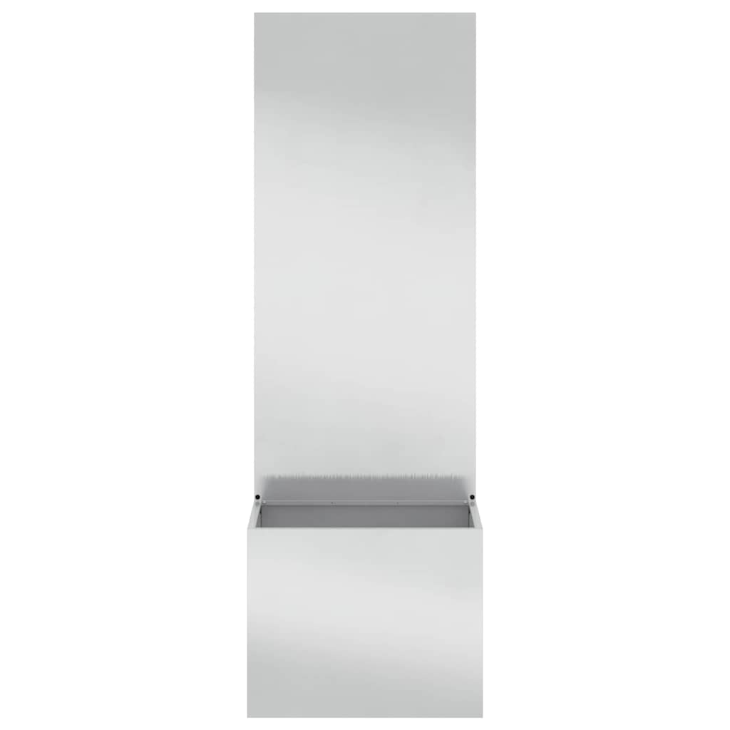 Garden Privacy Screen Sliver 50 x 140 cm Stainless steel