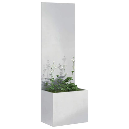 Garden Privacy Screen Sliver 50 x 140 cm Stainless steel