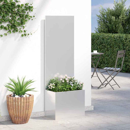 Garden Privacy Screen Silver 50 x 140 cm Galvanised steel