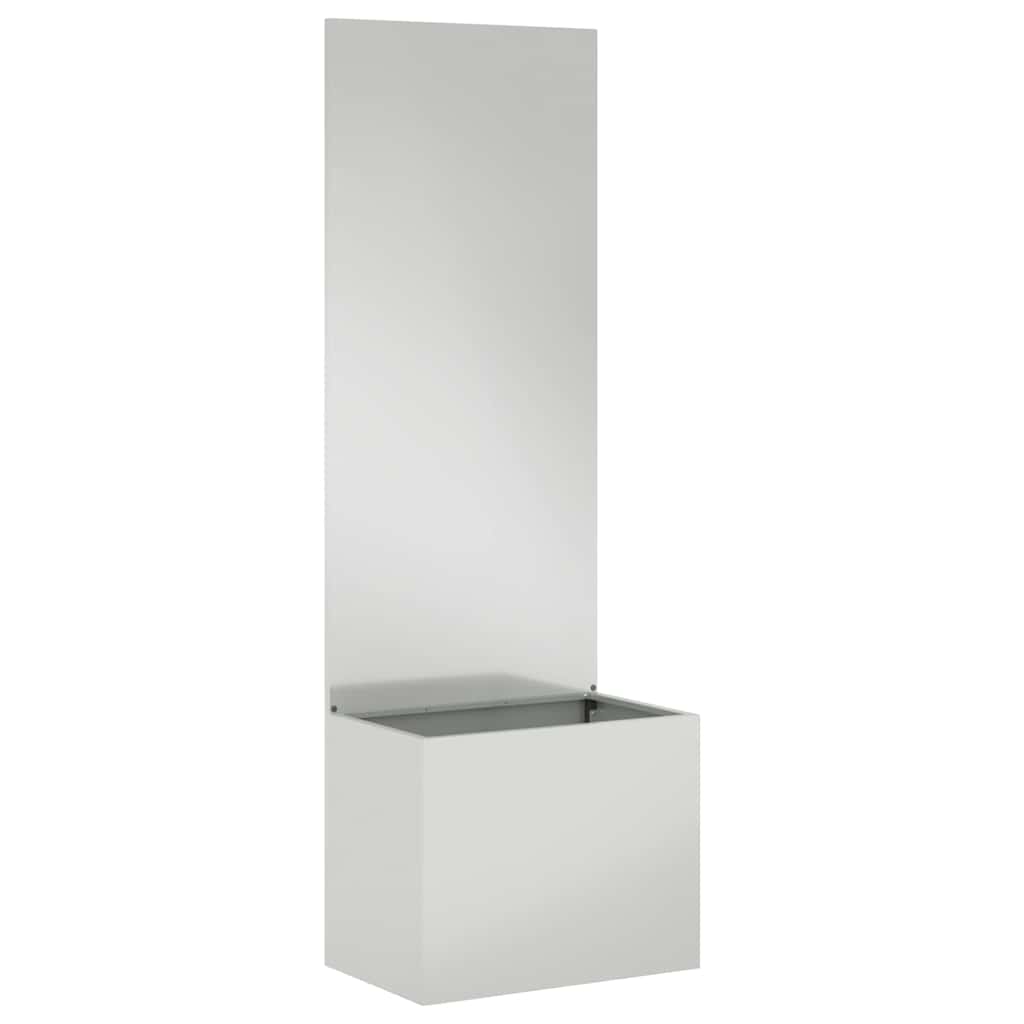 Garden Privacy Screen Silver 50 x 140 cm Galvanised steel