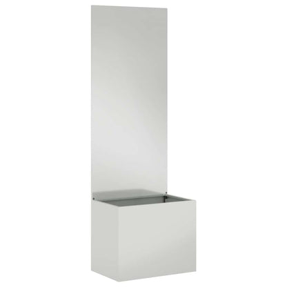 Garden Privacy Screen Silver 50 x 140 cm Galvanised steel