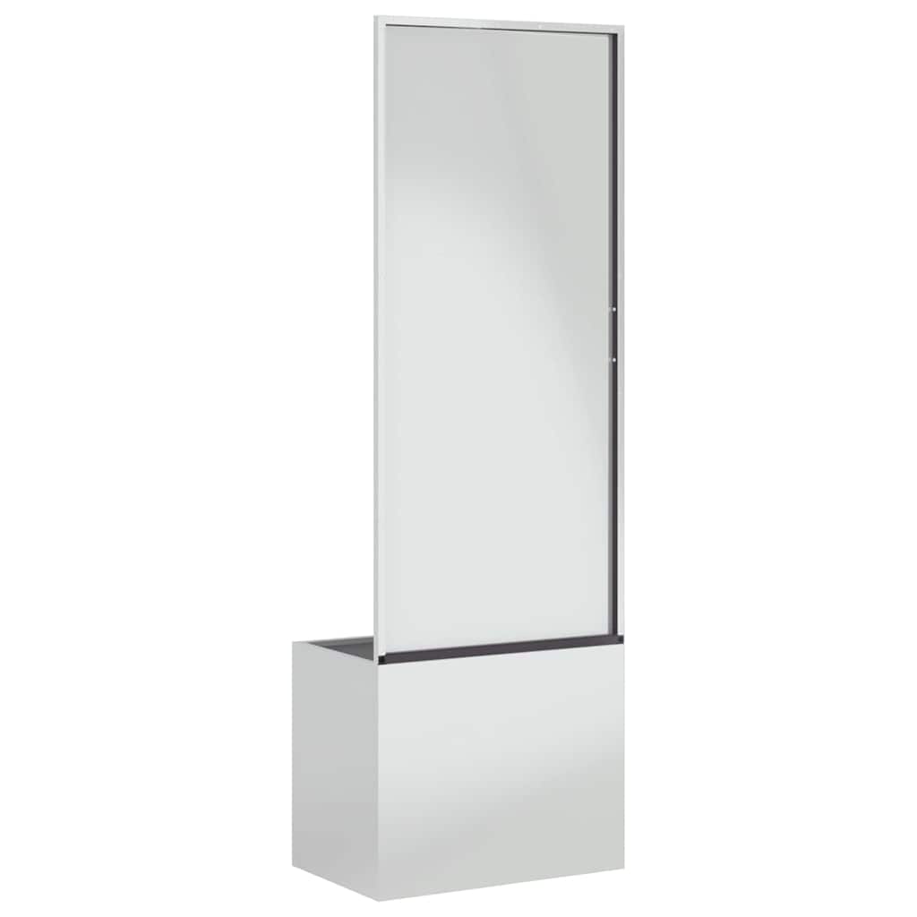 Garden Privacy Screen Silver 50 x 140 cm Galvanised steel