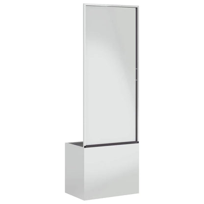 Garden Privacy Screen Silver 50 x 140 cm Galvanised steel