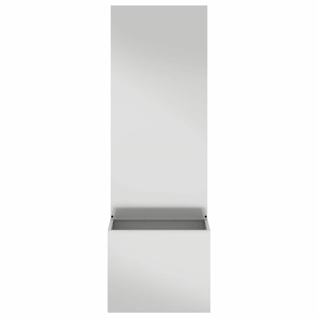 Garden Privacy Screen Silver 50 x 140 cm Galvanised steel