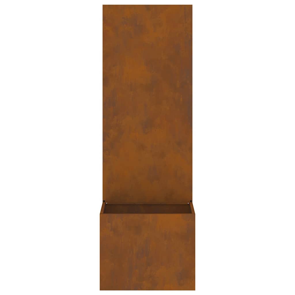 Garden Privacy Screen Rusty 50 x 140 cm Weathering steel