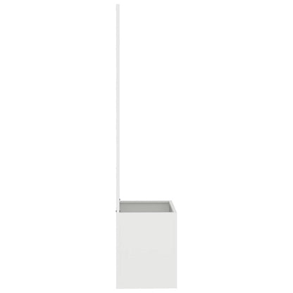 Garden Planter with Decorative Panel White 50 x 140 cm