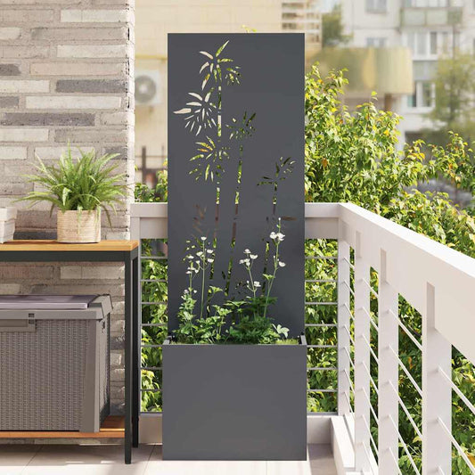 Garden Privacy Screen Anthracite 50 x 140 cm Cold-rolled steel
