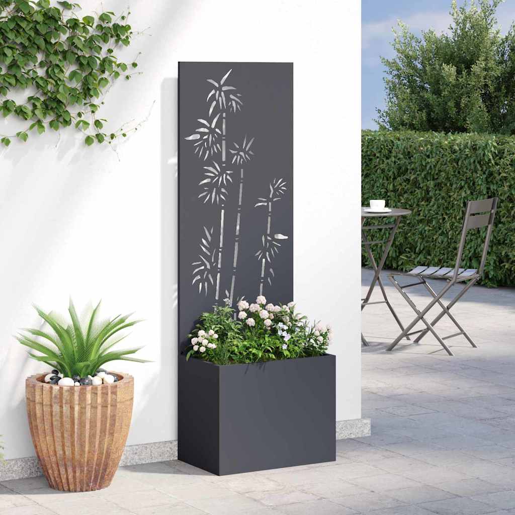 Garden Privacy Screen Anthracite 50 x 140 cm Cold-rolled steel
