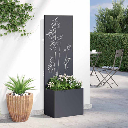 Garden Privacy Screen Anthracite 50 x 140 cm Cold-rolled steel