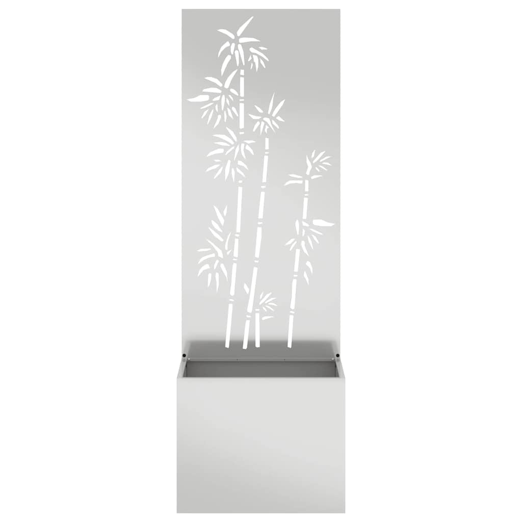 Garden Privacy Screen Silver 50 x 140 cm Galvanised steel