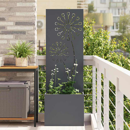 Garden Privacy Screen Anthracite 50 x 140 cm Cold-rolled steel