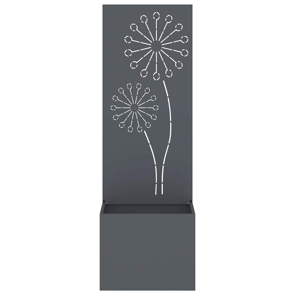 Garden Privacy Screen Anthracite 50 x 140 cm Cold-rolled steel