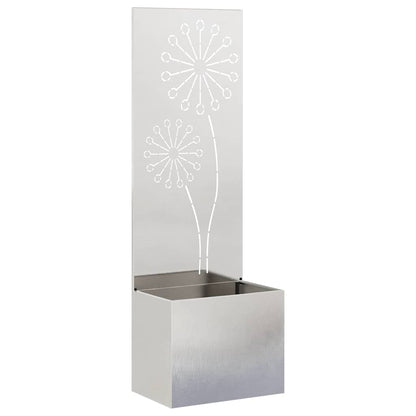 Garden Planter with Decorative Panel Sliver 50 x 140 cm